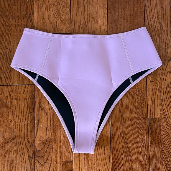 Hoaka Swimwear High-Rise lavender bikini bottom - Picture 2 of 6